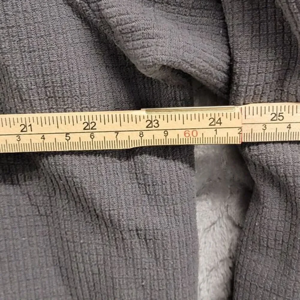 The North Face ¼ Zip‎ Waffle Fleece Pullover Sweater Men's Size XL Gray